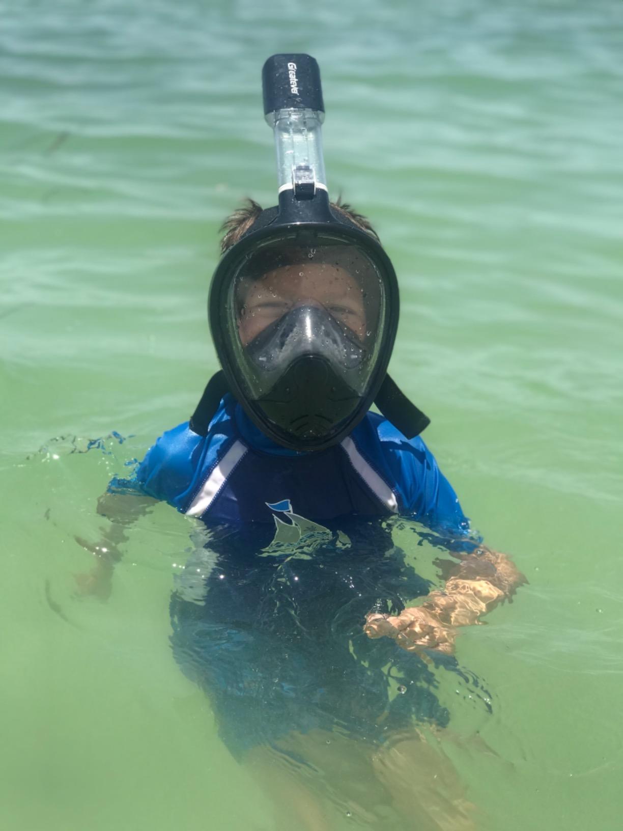 Greatever Full Face Snorkel Mask, Snorkeling Gear for Adults Youth customer photo 1