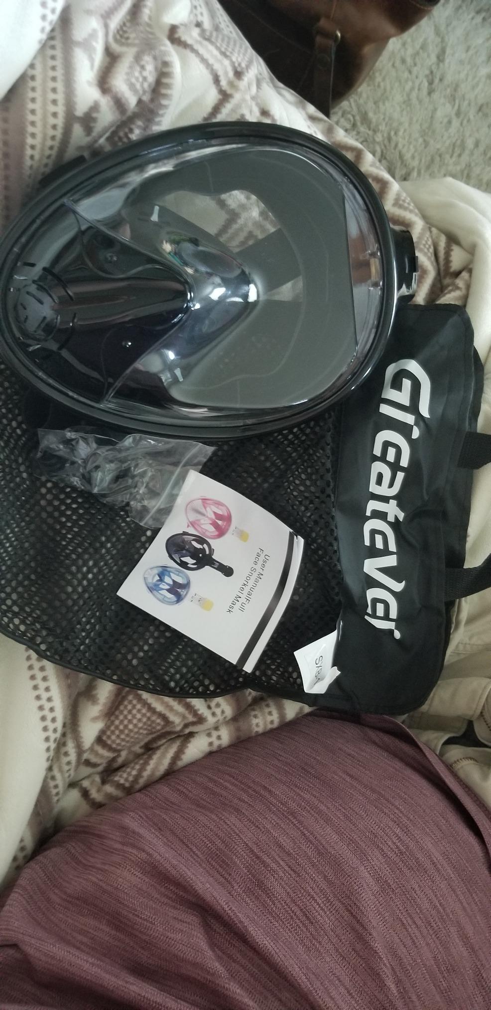 Greatever Full Face Snorkel Mask, Snorkeling Gear for Adults Youth customer photo 2