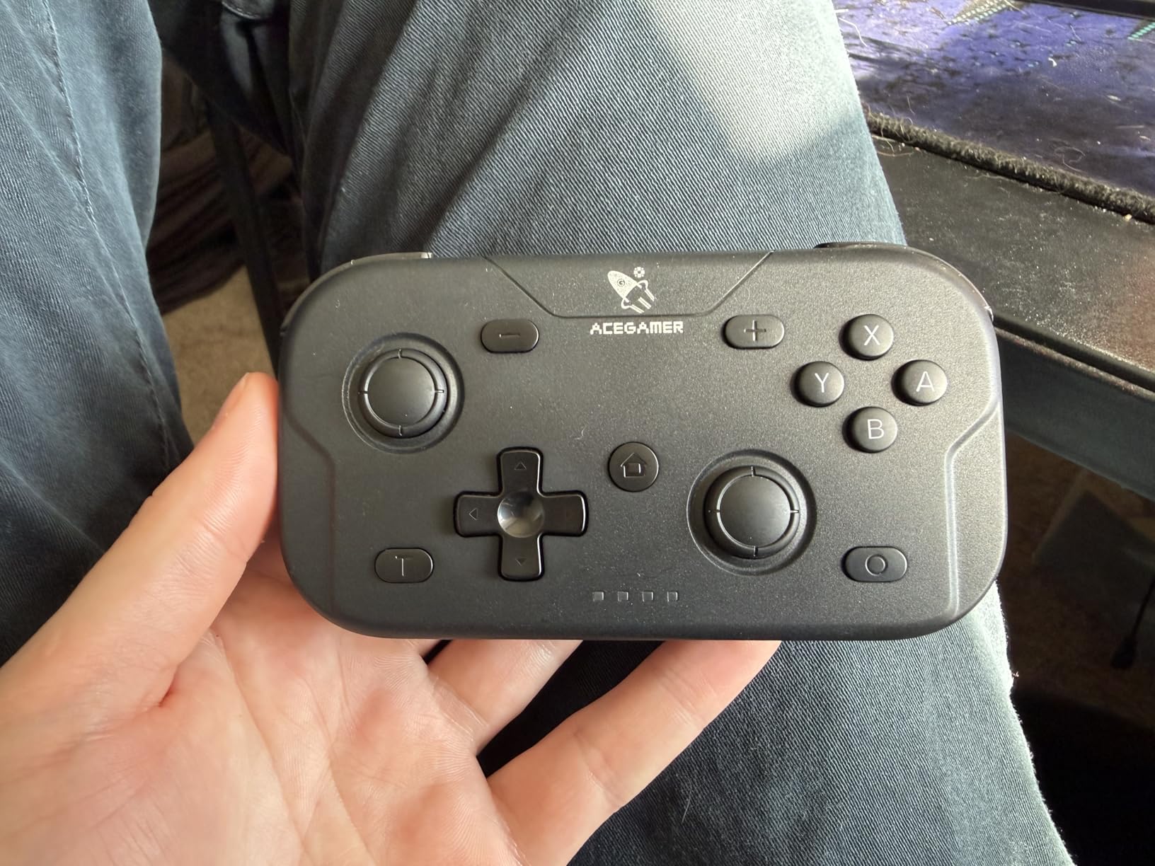 AceGamer Wireless Pocket Controller for Nintendo Switch/Switch 2/Android/iOS/PC/Steam Deck/Phone,1000Hz Polling Rate, Bluetooth Controller with Lift-and-Lock Joysticks/6-Axis Gyroscope/Turbo/Vibration (Black) customer photo 1