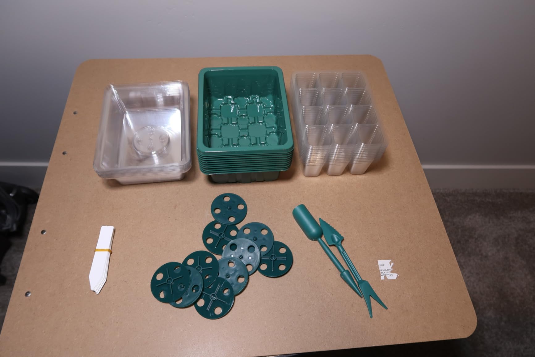 10 Pack Seed Starter Trays, 120 Cells with Humidity Domes and Base Trays customer photo 1
