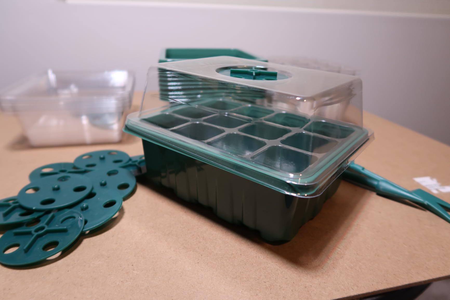 10 Pack Seed Starter Trays, 120 Cells with Humidity Domes and Base Trays customer photo 2