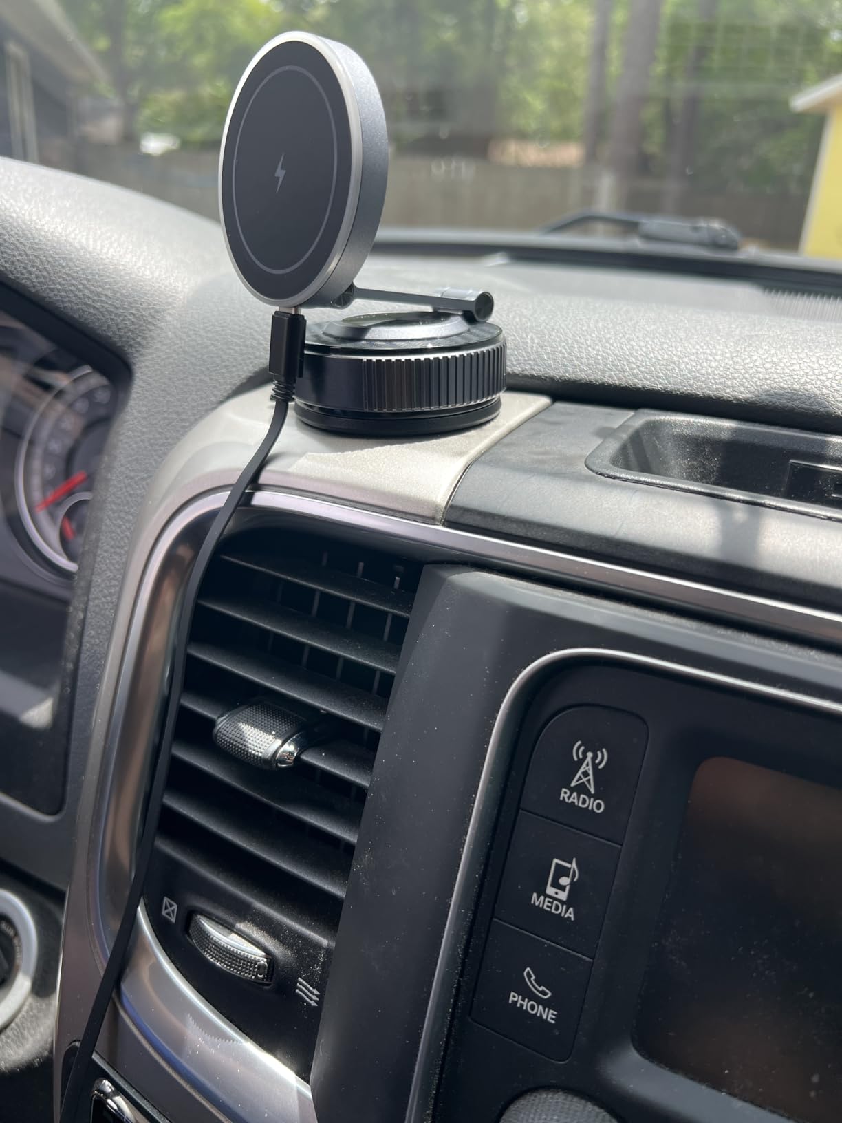 15W Magsafe Car Mount Charger, Faster Charging Wireless Car Charger customer photo 2