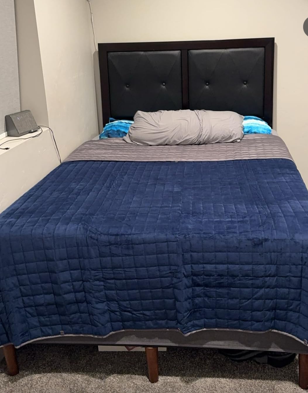YnM Cooling Weighted Blanket for Adults, 15lbs Heavy Bed Throw for One Person of 140lbs, Perfect for Hot Sleepers or Warm Climates with Rayon/Glass Beads(48x72 Inches,Twin/Full Bed, Matcha Green) customer photo 1