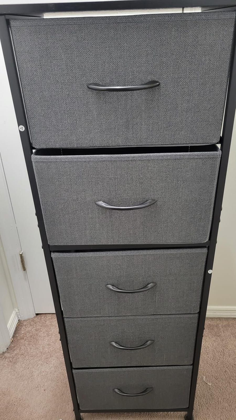 Sweetcrispy Dresser for Bedroom, 4 Drawer Storage Cabinet, Tall Nightstand customer photo 2