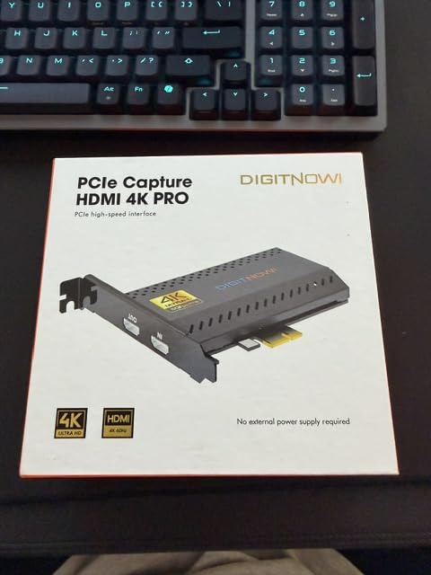 4K Internal Capture Card, PCIe Capture Card, HDMI, 4K60 Passthrough, Ultra-Low Latency for Streaming & Recording, for PS4,PS5, Xbox, in OBS, YouTube, Single & Dual PC Setups, Black customer photo 1