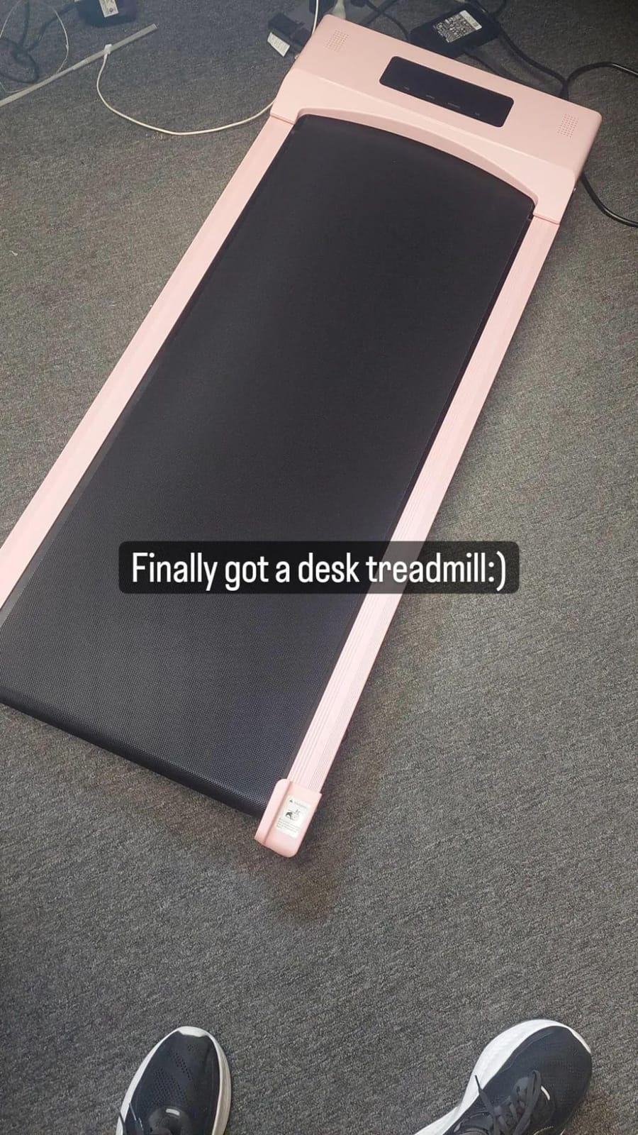 Walking Pad Treadmill for Seniors with Handrails - Treadmills with Incline for Seniors at Home, Recovery Walking Machine with Remote Control, LED Display, Cup & Phone Holder customer photo 1