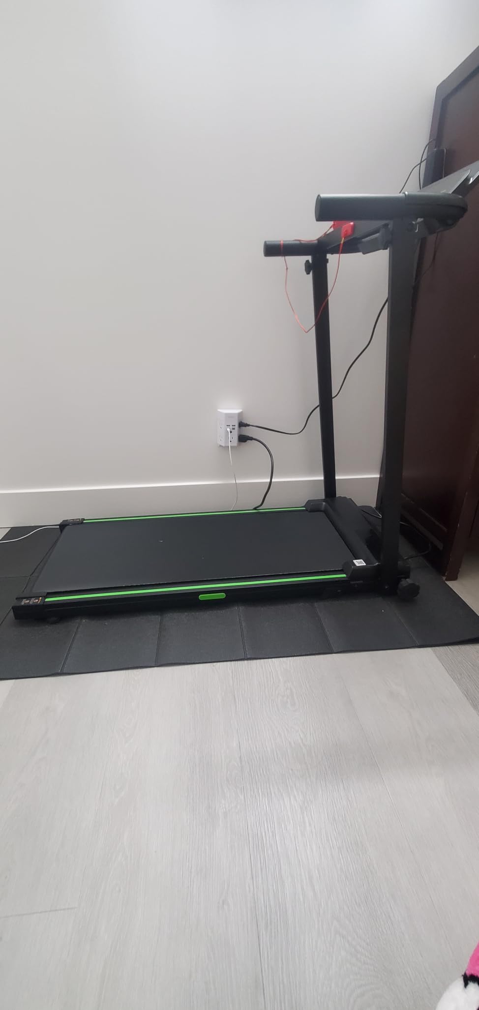 Treadmills for Home, Walking Pad with Incline, Caminadoras para Hacer Ejercicio, 0.6-6.2 MPH Portable Foldable Under Desk Caminadora, Eléctrica Casa Tredmill, Folding Compact Running Machine customer photo 1