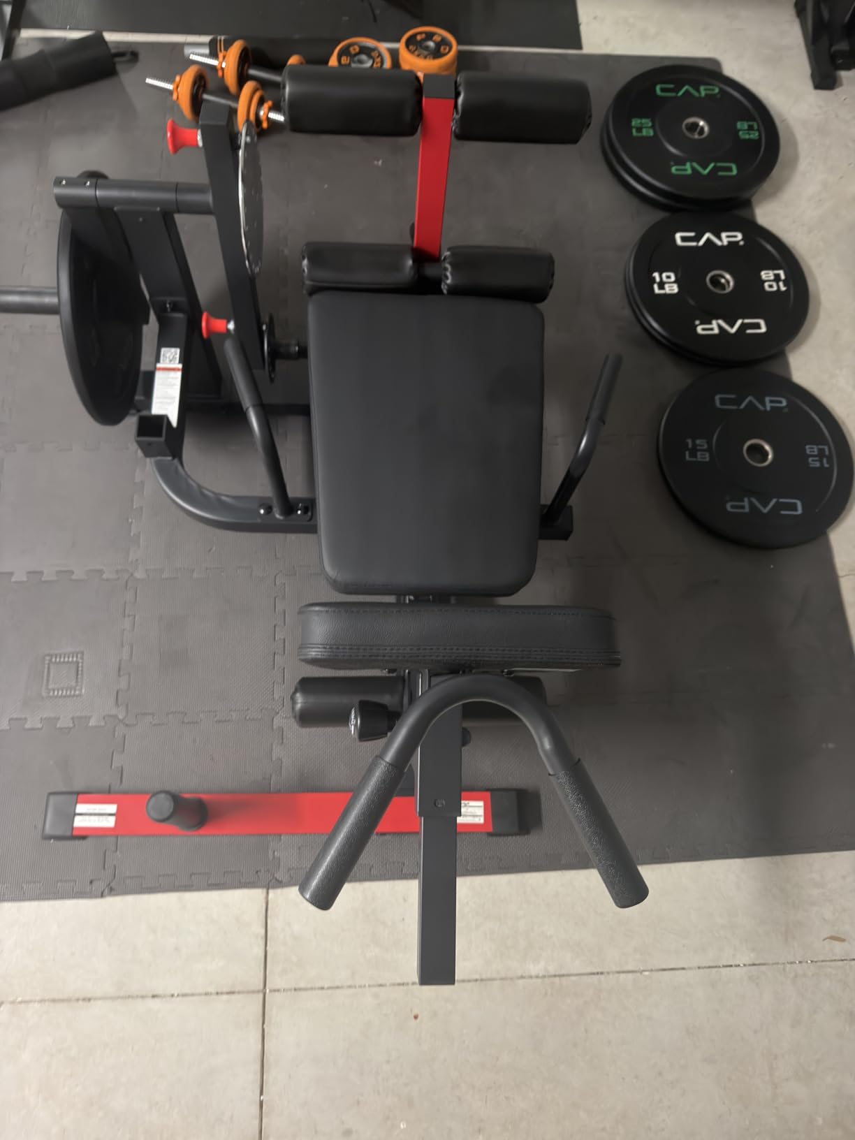 Leg Extension and Curl Machine, Lower Body Special Leg Machine Home Gym customer photo 1