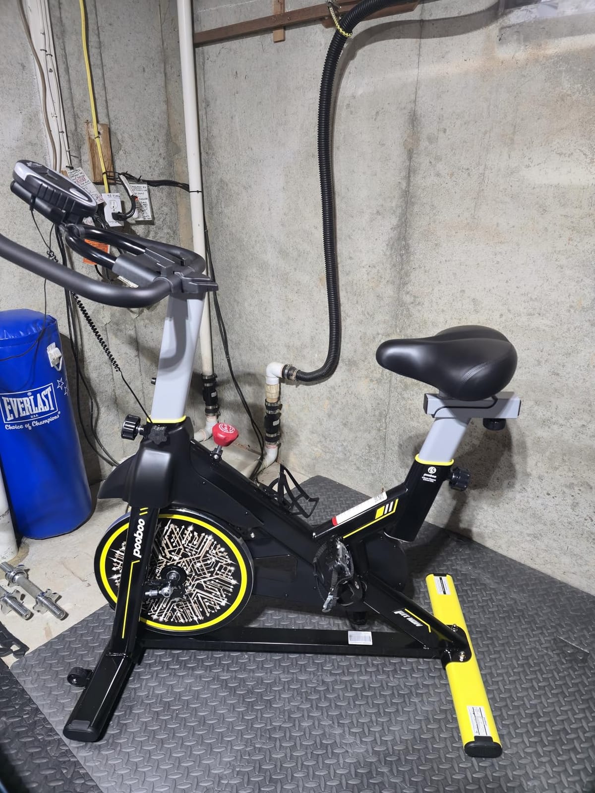 pooboo Magnetic Exercise Bike, Indoor Stationary Bicycle for Home with App customer photo 2