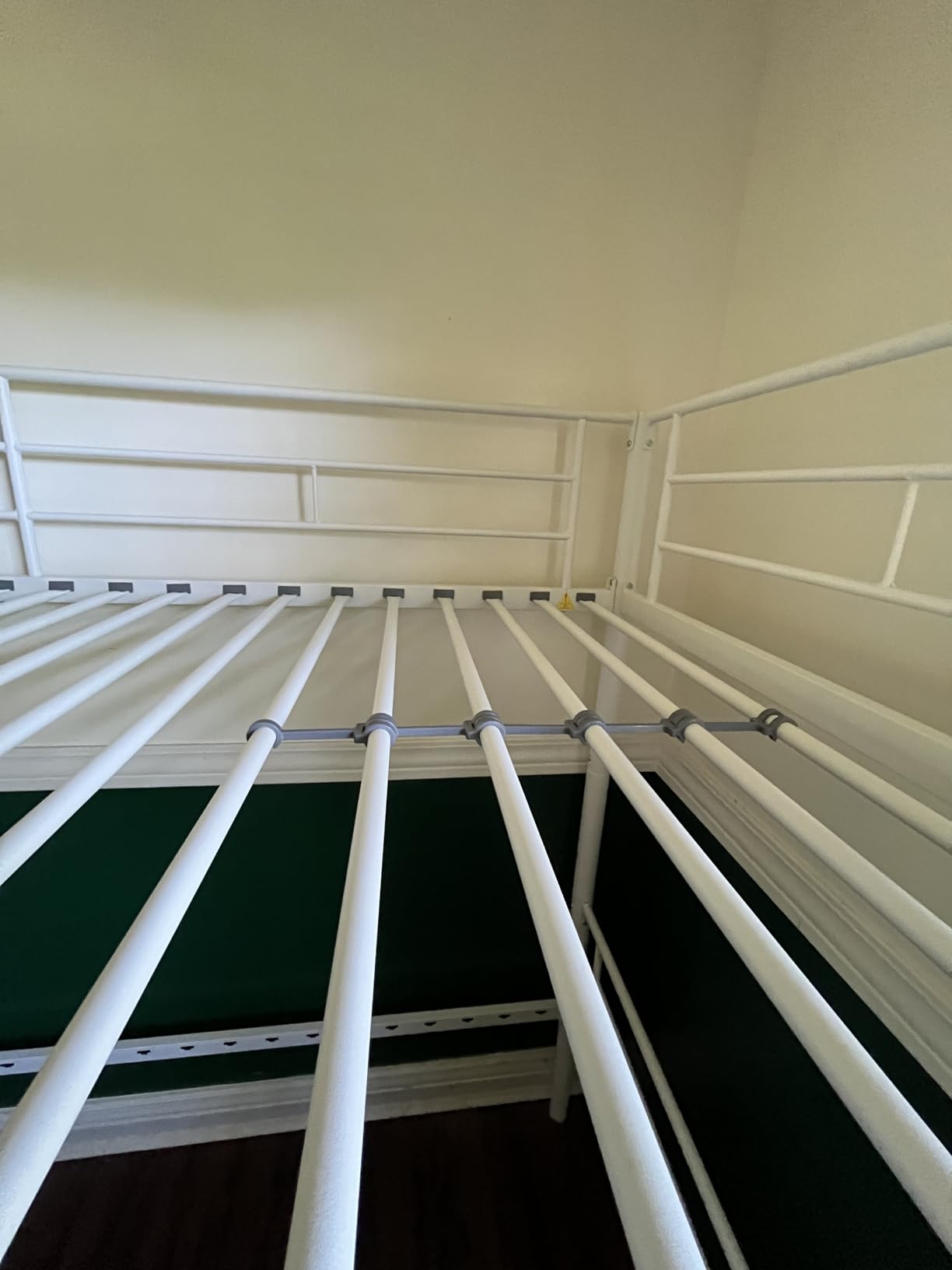 VECELO Bunk Bed Twin Over Twin, Metal Bunkbeds with Ladder and Full-Length Guardrail, No Box Spring Needed, Space Saving, Noise Free, Pure Black customer photo 1