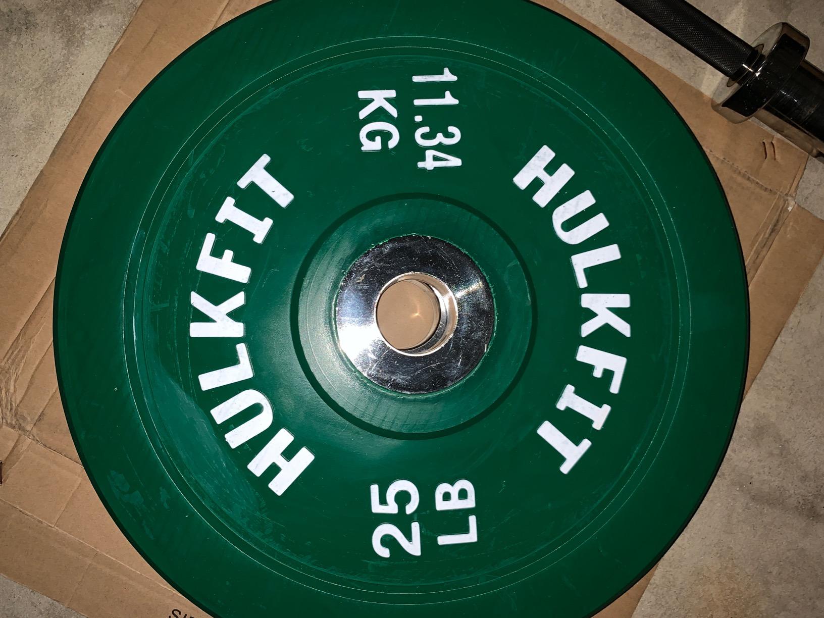 2-Inch Olympic Rubber Weight Plates Sets, Bumper Plates Set for Strength Training, 110-270LB Set, Colored customer photo 1