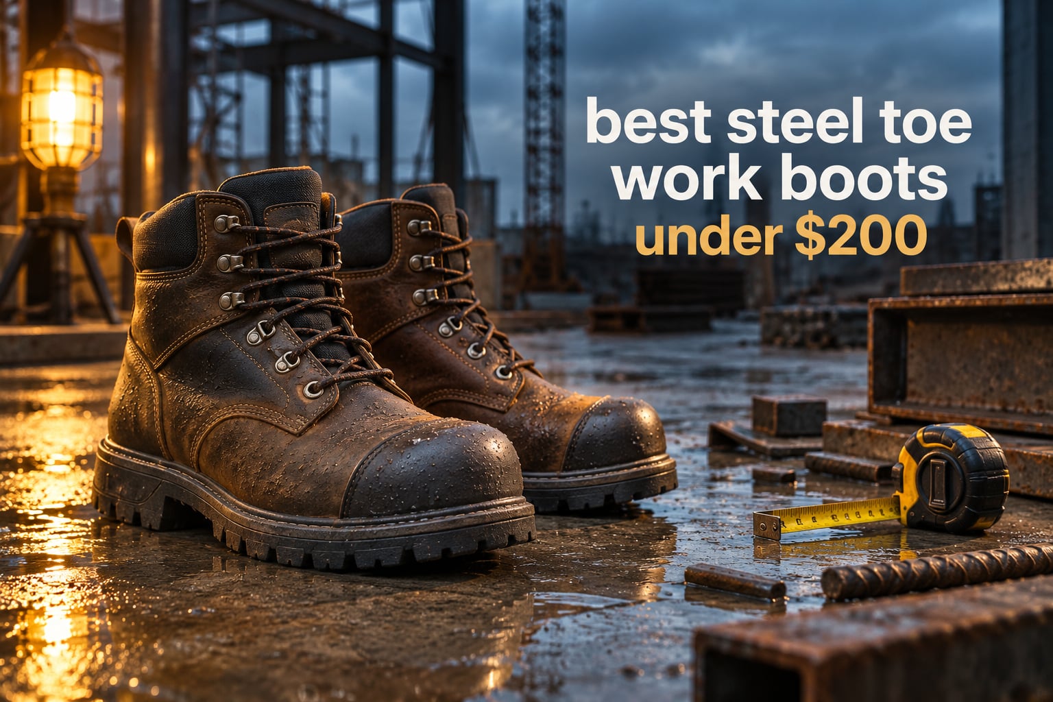 best steel toe work boots under $200