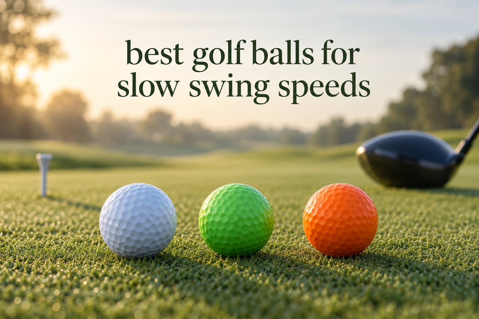 best golf balls for slow swing speeds