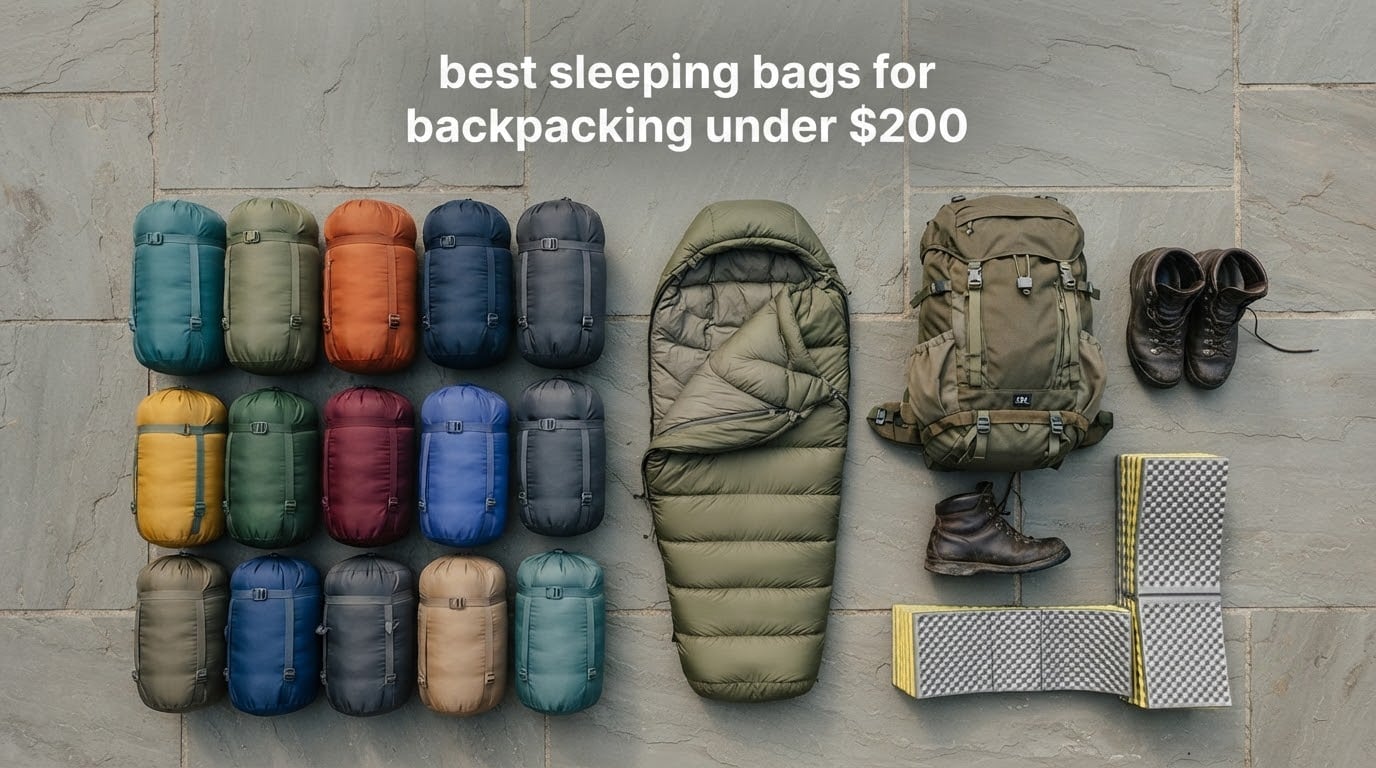 best sleeping bags for backpacking under $200