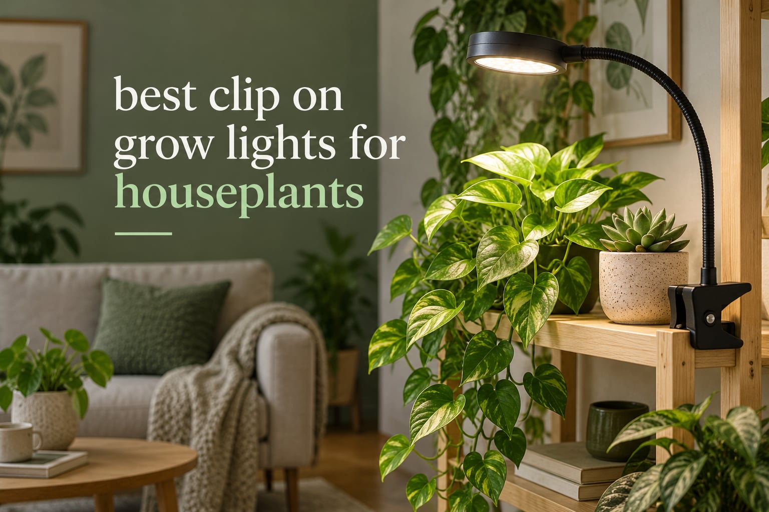 best clip on grow lights for houseplants