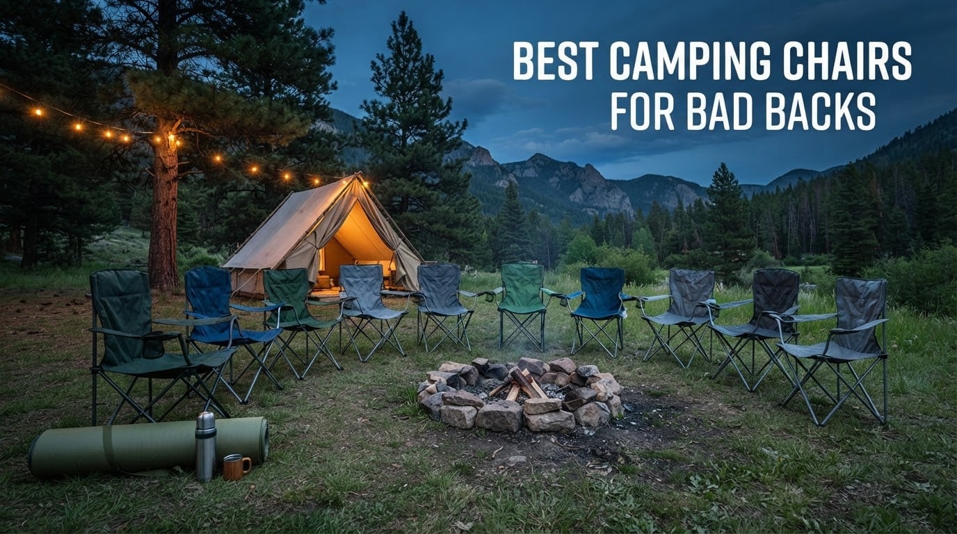 best camping chairs for bad backs