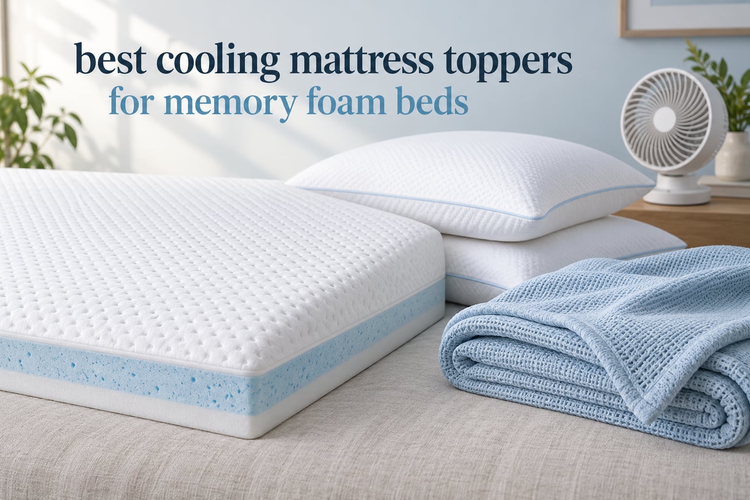 best cooling mattress toppers for memory foam beds