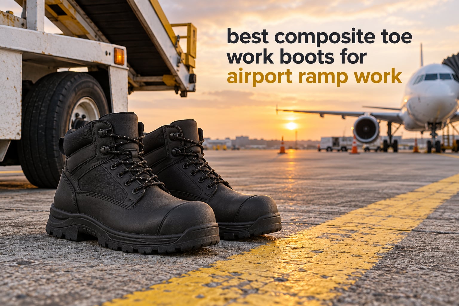 best composite toe work boots for airport ramp work