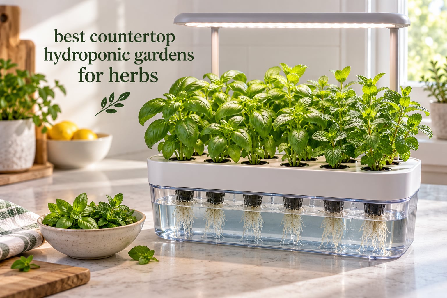 best countertop hydroponic gardens for herbs