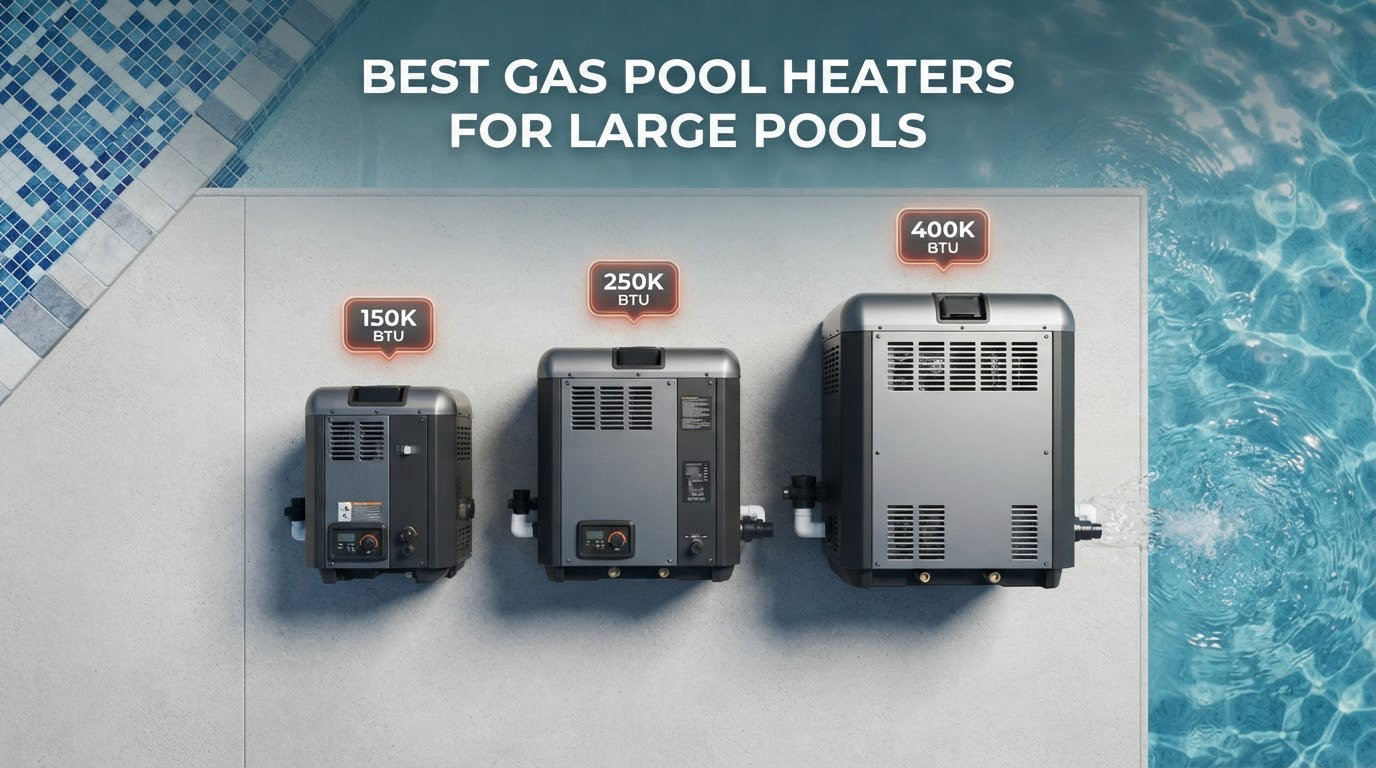 best gas pool heaters for large pools