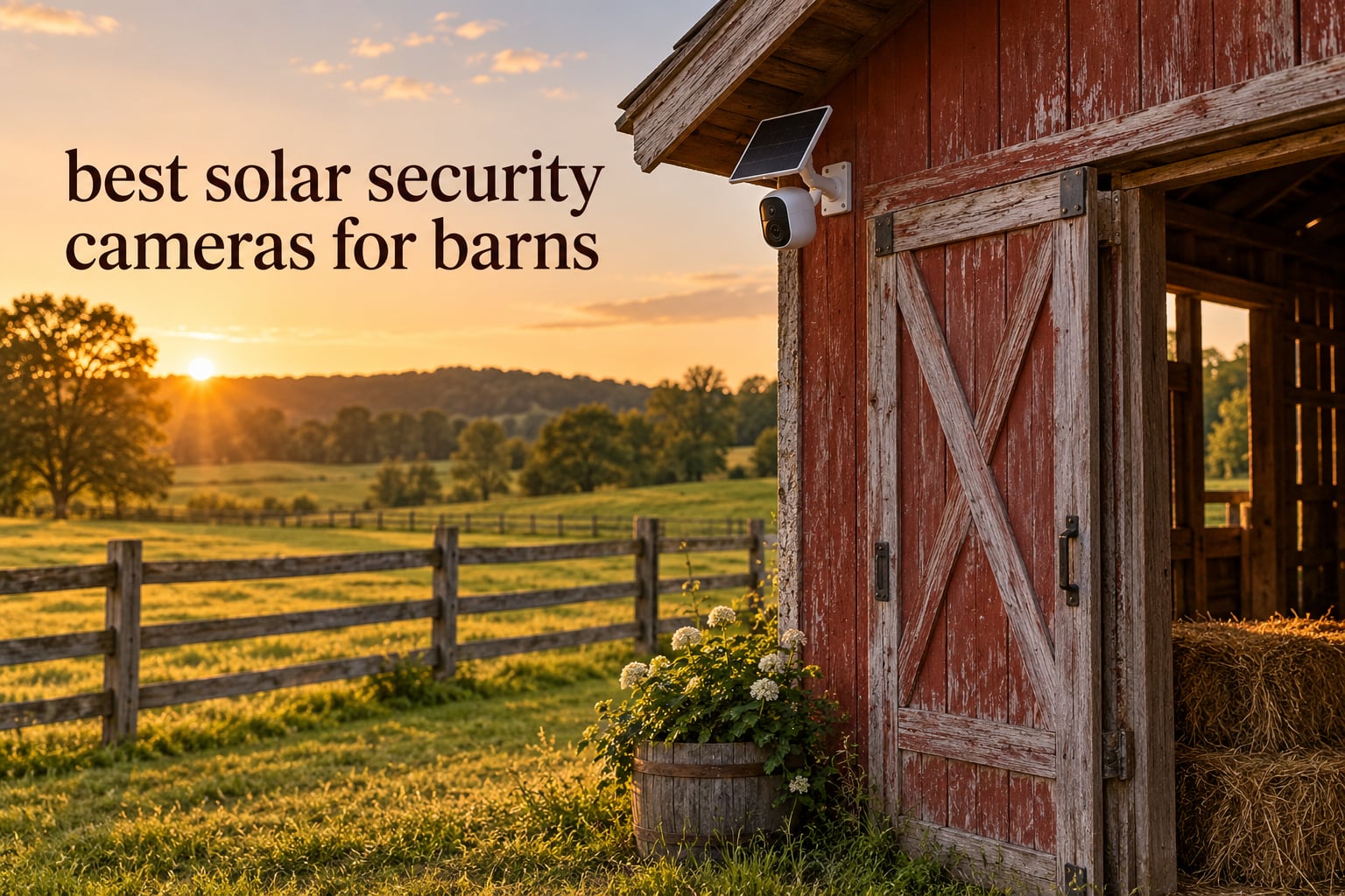 best solar security cameras for barns